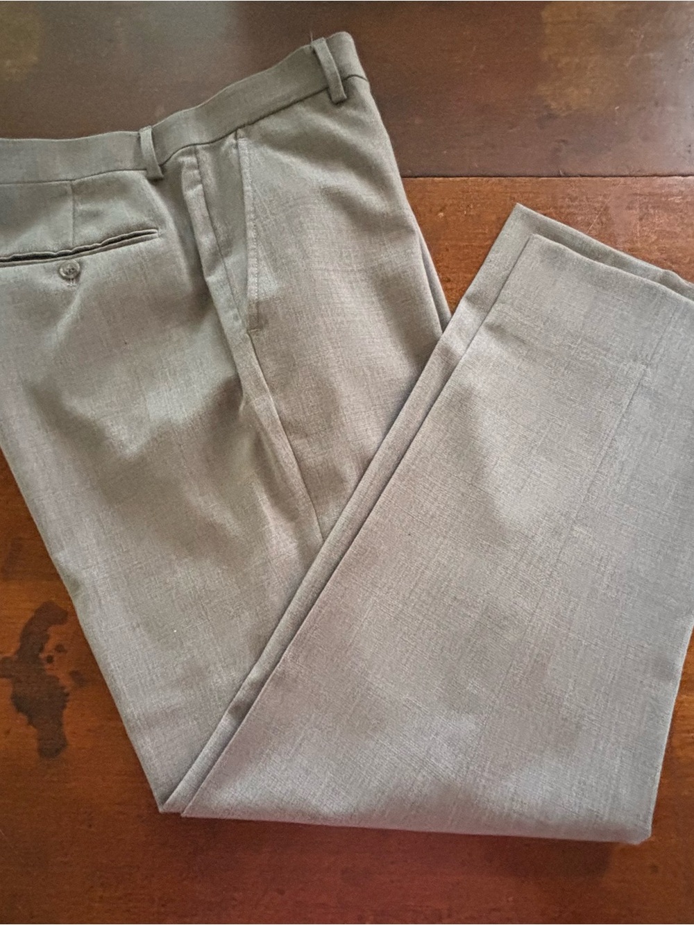 Jos. A. Bank Light Gray Men's Dress Pants - Flat Front